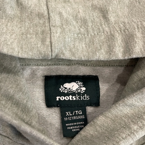 Roots kids soft short sleeved hoodie in green size youth XL 11-13 years - Picture 5 of 7